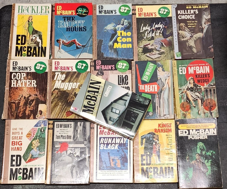 Ed McBain Lot of 16 Vintage Paperback Books 87th Precinct Mystery Series Foto 1 de 4