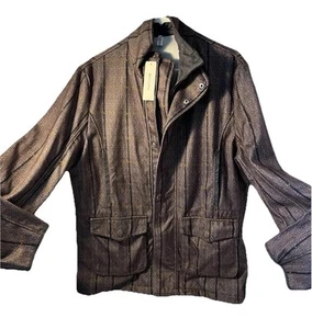 OC ORDER PLUS WOMENS Plaid Jacket NWT Long Sleeve Button Up Size L Chest Pockets - Picture 1 of 3