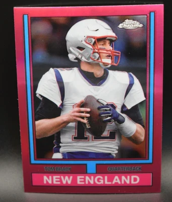 Tom Brady #74TF-16 - 2024 Topps Cromo - 1974 Topps Retro - Rosa Foto 1 de 2