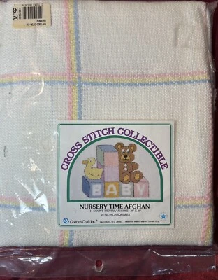 Charles Craft Nursery Time Afghan - ¡NUEVO SELLADO!  Bebé 38x38" 14 CUENTAS 25 6"" Foto 1 de 4