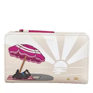RADLEY Beach Umbrella Leather Medium Bifold Purse With Dust Bag - New With Tags - Picture 1 of 5