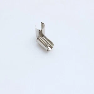 Clip de cuerda de cuero, 50 piezas crimpadoras cilíndricas de cable, 9 X 14 mm tono plata - Imagen 1 de 4