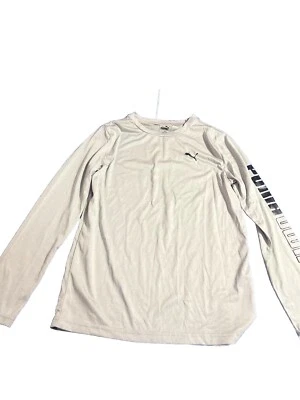 PUMA  White Boy Youth Large (14/16) Polyester Long Sleeve Shirt Stay Cool Summer - Image 1 of 4