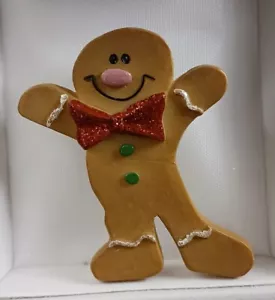 Adorable Vintage Gingerbread Man Brooch/ Pin - Picture 1 of 8
