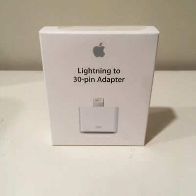 Genuine Apple Lightning to 30-pin Adapter MD823ZM/A OEM Apple Retail Packaging - Bild 1 von 4