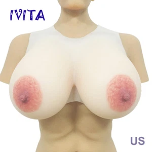IVITA Big Crossdress Silicone Breast Forms 11XL 4500g Artificial Silicone Boobs - Picture 1 of 11