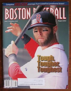 "Boston Baseball" Magazine de agosto de 2013; Dustin Pedroia duro, más duro y más duro - Imagen 1 de 1