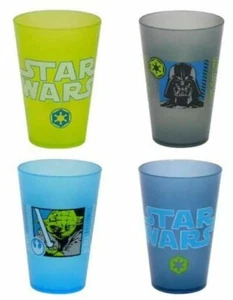 STAR WARS  SET OF 4 PLASTIC 8 OZ. TUMBLERS - Picture 1 of 4