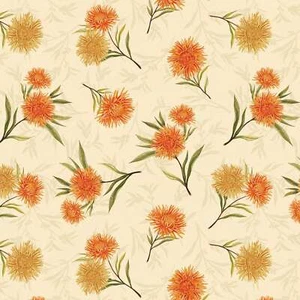 Wilmington Prints - Chickadee Charm - Floral Toss - Cream, Fabric BTY - Picture 1 of 8