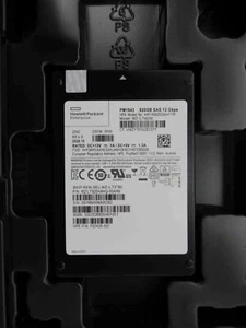 SAMSUNG PM1643 920G HPE SAS SSD 12G/s MZILT920HAHQ-00AH9 ARFX0920S5xnFTRI 3P00 - Afbeelding 1 van 2