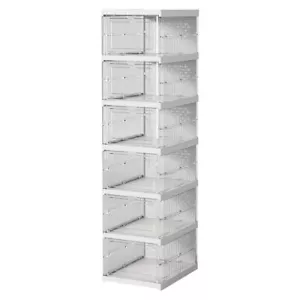 Zapatero Organizador Apilable De Plastico Para Closet Zapatos 6 Niveles - Picture 1 of 6