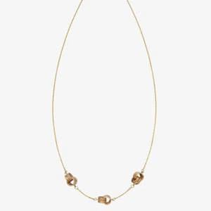 Collar nudo texturizado de oro amarillo de 9 quilates GN338 - Imagen 1 de 1