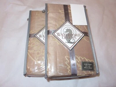 2 Waterford CALLUM embroidered euro shams - Image 1 of 4