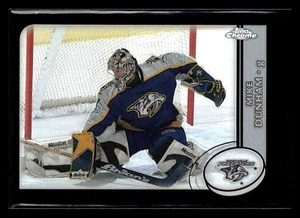 2002 Topps Chrome Black Refractor #110 Mike Dunham 037/100 Predators - Picture 1 of 2