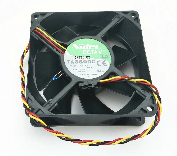 Nidec M35172-57 12V 0.55A 92x92x32mm 3Pin Cooling Fan - Image 1 of 1