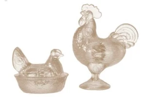 Melody Jane Puppenhaus Bernsteinhahn & Nesthenne Chrysnbon Ornamente