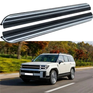 Stainless Black Running Board fits for Hyundai Santa Fe 2024+ Nerf Bar Side Step - Picture 1 of 5