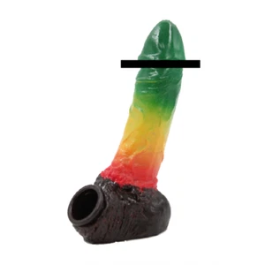 Resin Handmade Exotic Penis Pipe Home Decoration Side Table Figure Sculpture - Picture 1 of 6