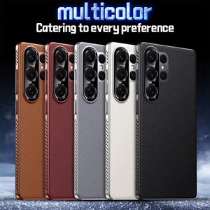 Funda delgada de cuero a prueba de golpes con disipación de calor para Galaxy S24 Ultra/S25 Ultra - Imagen 1 de 18