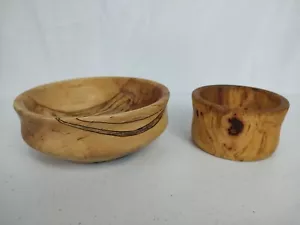 Holzschalen 6" und 3" ungewöhnliche Holzmaserung - Bild 1 von 7