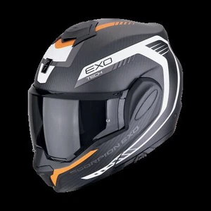 Casco Modular Moto SCORPION EXO TECH EVO CARBON NARANJA TALLA XXL - Imagen 1 de 1