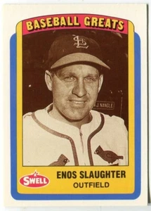 1990 Swell Baseball Greats #54 Enos Slaughter St. Louis Cardinals - Picture 1 of 2