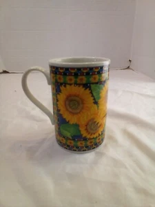 Taza de gres Dunoon Sunflowers de Jane Goodwin - Imagen 1 de 9