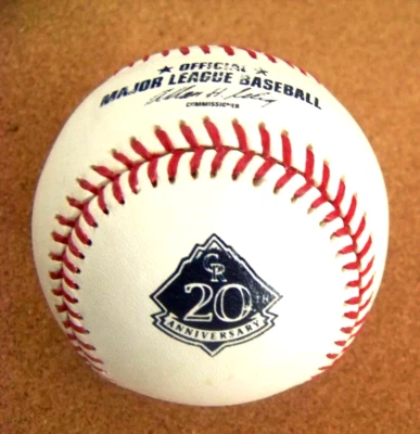 Bola de beisebol 2013 20º aniversário Colorado Rockies MLB FRETE GRÁTIS c46643 - Imagem 1 de 4