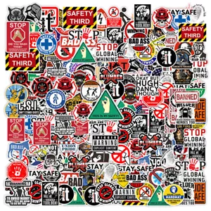 100 Pack Funny Hard Hat Stickers Construction Electrician Helmet Tool Box Decals - Picture 1 of 5