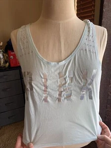 Pink by Victoria’s Secret EUC kleines Tanktop hellblau - Bild 1 von 4