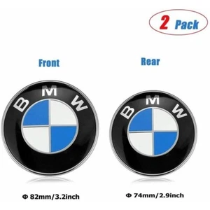 74mm 82mm Blanco Azul Insignia BONNET Capó Frontal Trasero Maletero Emblema se adapta a BMW - Imagen 1 de 23