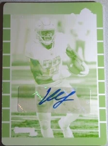 KERRYON JOHNSON 2019 Panini Donruss Retro 1989 PLACA DE IMPRESIÓN AUTOMÁTICA SP #1/1 Lions - Imagen 1 de 2