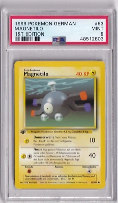 1999 Pokemon German Base Set No. 53 Magneton First Edition PSA 9 - Image 1 of 2