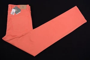 NWT Robert Talbott Ventana II 5 Pocket Garment Dyed Orange Chinos Pants 34 NEW - Picture 1 of 8