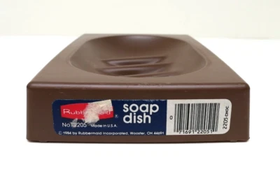 Jabonera acanalada Rubbermaid 1984 de colección #2205 chocolate 5,75 x 1" hecha en EE. UU. NUEVA Foto 1 de 4