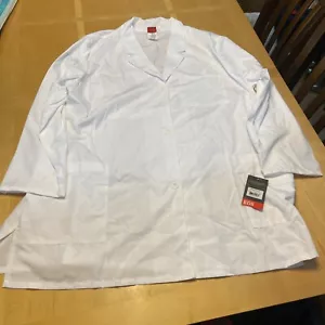 Dickies EDS Scrub Lab Coat 3XL White Women’s Modern Classic - Picture 1 of 4