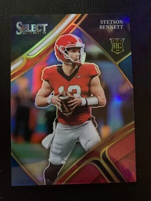 2023 Select Draft Picks Stetson Bennett Field Level Tri-Color Prizm Rookie #/199 - Image 1 of 2