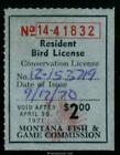 MT Bird License A4 used, VF