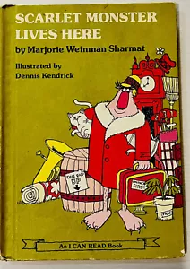 Scharlachrotes Monster lebt hier von Marjorie Weinman Sharmat 1979 HC Vintage Kinder - Bild 1 von 8