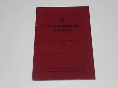 MERCEDES BENZ TYP 170 S BETRIEBSANLEITUNG USO E MANUTENZIONE 1985 - Immagine 1 di 4