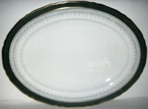 Royal Worcester Regency Green On Grey Oval Platter 16" - Picture 1 of 1
