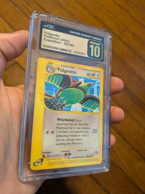 (POP 2) CGC 10 PRISTINE Pokemon 2002 Expedition Base Set 88/165 Pidgeotto - Image 1 of 4