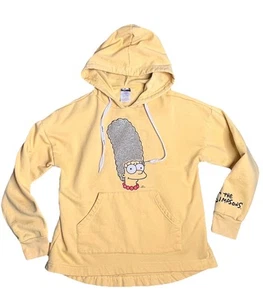 The Simpsons Marge Yellow Rhinestone Drawstrings Hoodie Girls Size Small - Picture 1 of 11