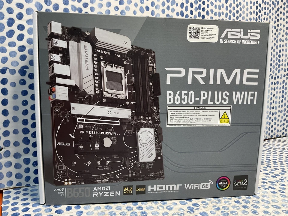 ASUS TUF GAMING B650-PLUS WIFI AMD B650 AM5 KH-B931. New-Factory