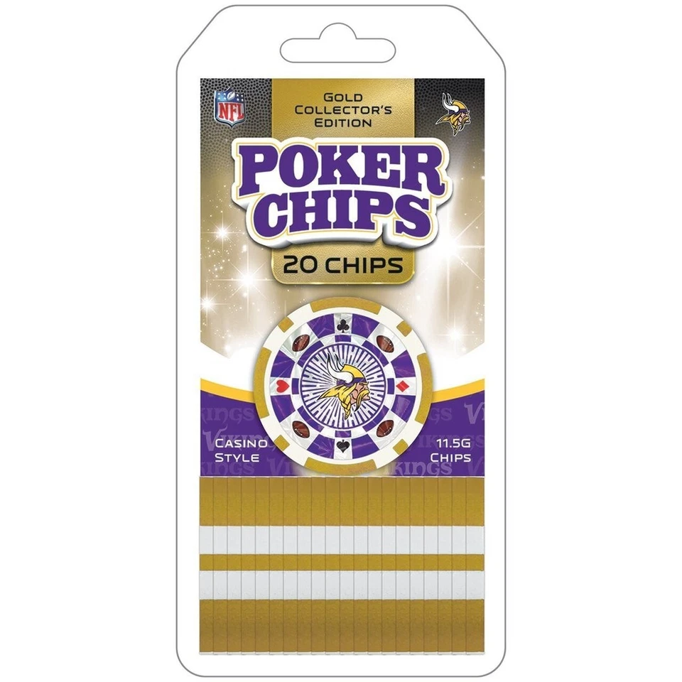 MASTERPIECES Minnesota Vikings Poker Chips