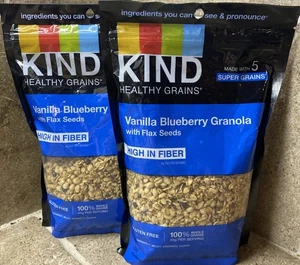 Kind Vanilla Blueberry Granola w/Flax Seeds Gluten Free 11 Oz - Picture 1 of 7