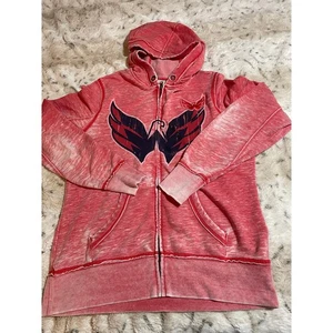 NHL Washington Capitals Hoodie rot mit Reißverschluss - Bild 1 von 8