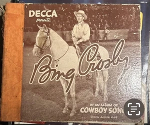 BING CROSBY IN AN ALBUM OF COWBOY SONGS DECCA ALBUM No 69 - 6 LP 10" VG+ - Picture 1 of 9