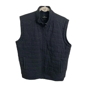 Rod & Gunn Vest Jacket Mens Large Blue Navy Quilted Goulds Road Full Zip Pockets - Picture 1 of 8