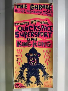 Handgedrucktes Promo Poster 2000’s THE GARAGE Music Venue Cool Artwork M232 - Bild 1 von 5